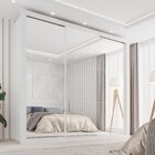 Guarda-roupa Casal 3 Portas Espelhado E 4 Gavetas Costa Rica