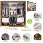 Guarda-roupa Casal 3 Portas Espelhado E 4 Gavetas Costa Rica