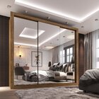 Guarda-roupa Casal 3 Portas Espelhado E 4 Gavetas Costa Rica