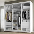 Guarda Roupa Casal 3 Portas Espelho Mdf Qualitá Belmax Branco