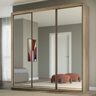 Guarda Roupa Casal 3 Portas Espelho Mdf Qualitá Belmax Carval