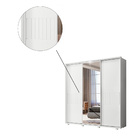 Guarda Roupa Casal 3 Portas Espelho Samuel Branco Nature Bnn