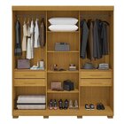 Guarda-roupa Casal 3 Portas Flex Color 213cm 100% Mdf Kamala