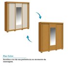 Guarda-roupa Casal 3 Portas Flex Color Com Espelho 213cm 100%