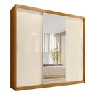 Guarda-roupa Casal 3 Portas London Yescasa Cinamon/off-white