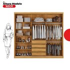 Guarda-roupa Casal 3 Portas London Yescasa Cinamon/off-white