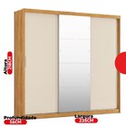 Guarda-roupa Casal 3 Portas London Yescasa Cinamon/off-white