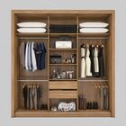 Guarda-roupa Casal 3 Portas Moema Amêndola Touch/nude-preto P