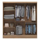 Guarda Roupa Casal 3 Portas Plata  Amendola Touch/off White