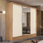 Guarda Roupa Casal 3 Portas Plata  Amendola Touch/off White