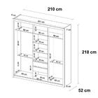 Guarda Roupa Casal 3 Portas Residence Com Pé Quadrado Amendol