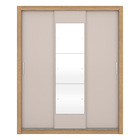 Guarda Roupa Casal 3 Portas Vero Amendola Off White Demobile