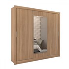 Guarda Roupa Casal 3 Portas Vero Amendola Off White Demobile