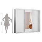 Guarda Roupa Casal 3 Portas Vero Branco Demobile