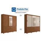 Guarda Roupa Casal 3pt De Correr Com Espelho Luiza Panan