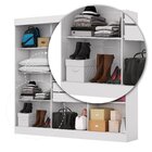 Guarda-roupa Casal 4 Espelhos 3 Portas De Correr 2 Gavetas Re