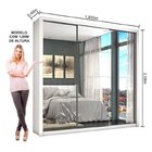 Guarda-roupa Casal 4 Espelhos 3 Portas De Correr 4 Gavetas Ma