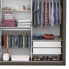 Guarda-roupa Casal 4 Espelhos 3 Portas De Correr 4 Gavetas Ma