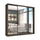 Guarda-roupa Casal 4 Espelhos 3 Portas De Correr 4 Gavetas Ma