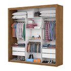 Guarda Roupa Casal 4 Espelhos 3 Portas De Correr 4 Gavetas Ma
