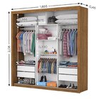 Guarda Roupa Casal 4 Espelhos 3 Portas De Correr 4 Gavetas Ma