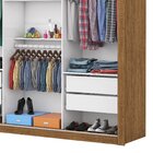 Guarda Roupa Casal 4 Espelhos 3 Portas De Correr 4 Gavetas Ma