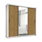 Guarda-roupa Casal 4 Espelhos 3 Portas De Correr 4 Gavetas Ma