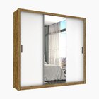 Guarda-roupa Casal 4 Espelhos 3 Portas De Correr 4 Gavetas Ma