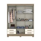 Guarda-roupa Casal 4 Espelhos 6 Portas 4 Gavetas Paco Espress