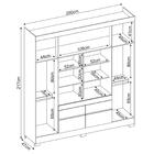 Guarda Roupa Casal 4 Portas 2 Com Espelho 90cm 4 Gavetas Bilb