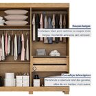 Guarda Roupa Casal 4 Portas 2 Gavetas 100% Mdf Jandaia Cinamo