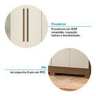 Guarda-Roupa Casal 4 Portas 2 Gavetas 130cm Sarandi Santos An
