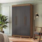 Guarda-Roupa Casal 4 Portas 2 Gavetas 130cm Sarandi Santos An