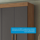 Guarda-Roupa Casal 4 Portas 2 Gavetas 130cm Sarandi Santos An