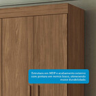 Guarda-Roupa Casal 4 Portas 2 Gavetas 130cm Sarandi Santos An