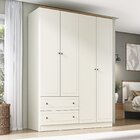 Guarda-roupa Casal 4 Portas 2 Gavetas Ananda Cabecasa Madeira