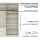 Guarda-roupa Casal 4 Portas 2 Gavetas Ananda Cabecasa Madeira