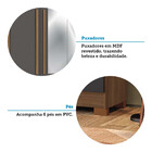 Guarda-Roupa Casal 4 Portas 2 Gavetas Com Espelho 130cm Saran