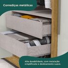 Guarda-roupa Casal 4 Portas 2 Gavetas Com Espelho Mônaco Marr