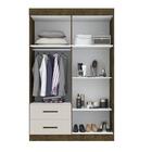 Guarda-roupa Casal 4 Portas 2 Gavetas Espelho Verona Salleto