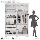 Guarda-roupa Casal 4 Portas 2 Gavetas França