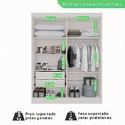 Guarda-roupa Casal 4 Portas 2 Gavetas França