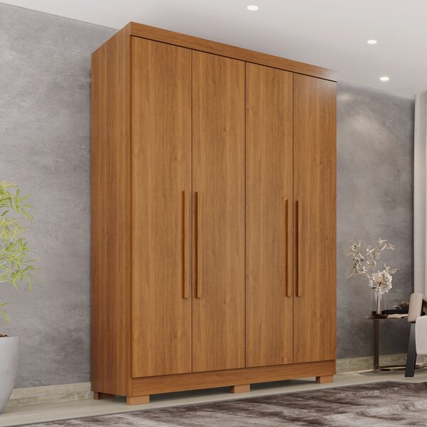 Guarda-roupa Casal 4 Portas 2 Gavetas França