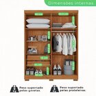 Guarda-roupa Casal 4 Portas 2 Gavetas França