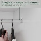 Guarda-roupa Casal 4 Portas 2 Gavetas França Branco