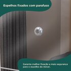 Guarda-roupa Casal 4 Portas 2 Gavetas Mônaco Com Espelho Bran