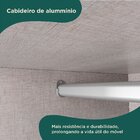 Guarda-roupa Casal 4 Portas 2 Gavetas Mônaco Com Espelho Bran