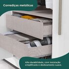 Guarda-roupa Casal 4 Portas 2 Gavetas Mônaco Com Espelho Bran