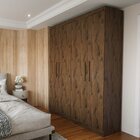 Guarda Roupa Casal 4 Portas 2 Gavetas Supreme Batrol Móveis C