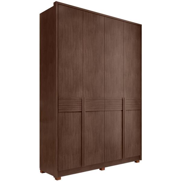 Guarda Roupa Casal 4 Portas 3 Gav 169 Cm 047107 Branco Dcasa